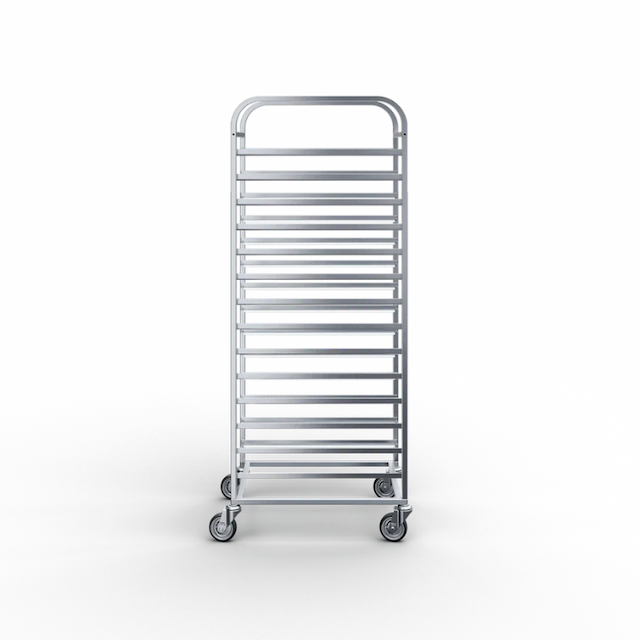 Тележка-шпилька под противни 14 направляющих RADA стандартные колеса 75 мм