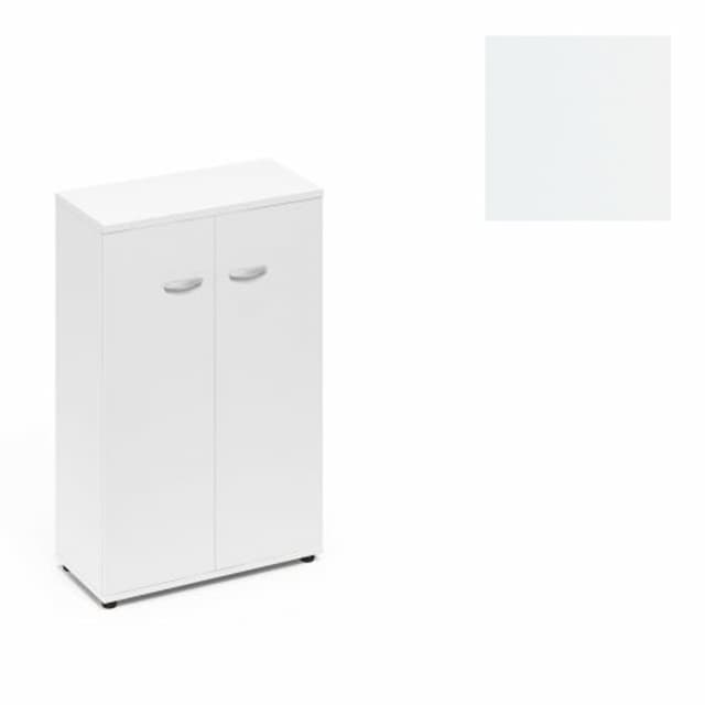 Шкаф средний закрытый Юнитекс А4 (78x36.4x119.4) А4 9364 БП белый премиум