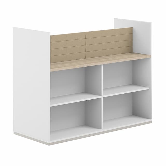 Стеллаж-комбо 1438 двухсторонний Norden Allegro AG.255.200.655.BG с экраном тканевым низким