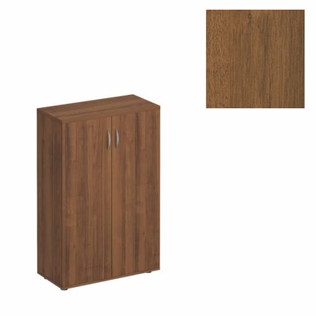Шкаф для документов закрытый Юнитекс Комфорт К.364 ОФ (80x38x123) французский орех