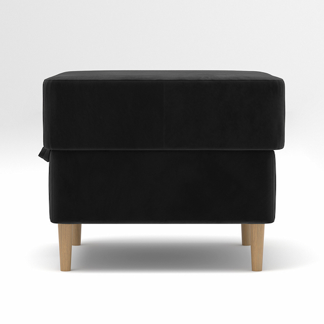 Пуф Мастерфабрик Дэйо Saga dark grey ткань рогожка