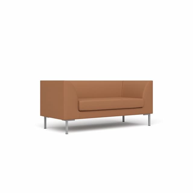 Диван 2-х местный Юнитекс СИЕСТА Si/2/C12 ткань Сахара / терракотовая