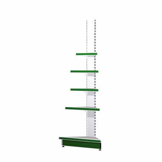 Стеллаж торговый угловой Русь MAGMA СКУН (внешн.) без фриза